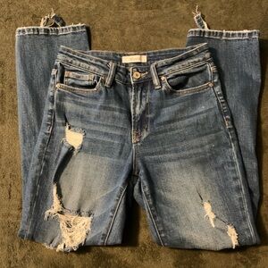 Zenana Denim Distressed Jeans